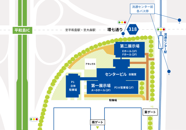 東京流通センター構内図